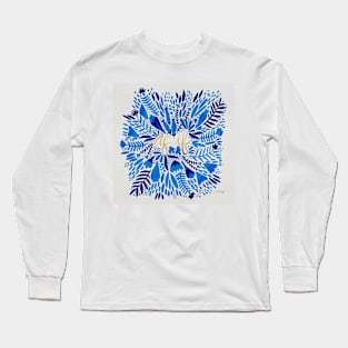 As if - Navy Long Sleeve T-Shirt